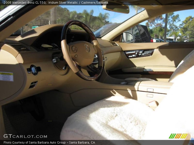 Iridium Silver Metallic / Cashmere/Savanna 2008 Mercedes-Benz CL 550