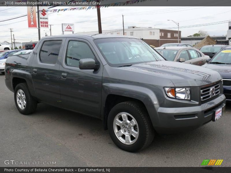 Nimbus Gray Metallic / Gray 2008 Honda Ridgeline RTL
