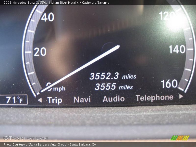 Iridium Silver Metallic / Cashmere/Savanna 2008 Mercedes-Benz CL 550