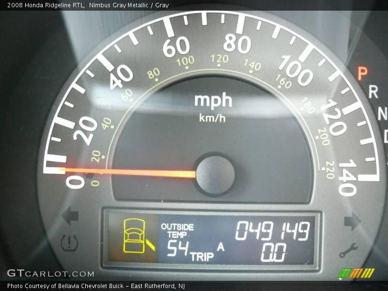 Nimbus Gray Metallic / Gray 2008 Honda Ridgeline RTL