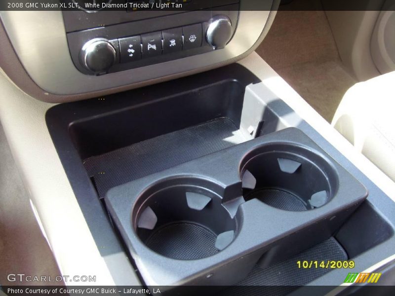 White Diamond Tricoat / Light Tan 2008 GMC Yukon XL SLT