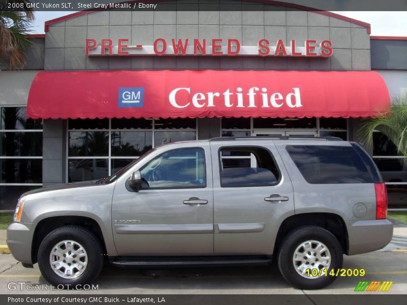 Steel Gray Metallic / Ebony 2008 GMC Yukon SLT
