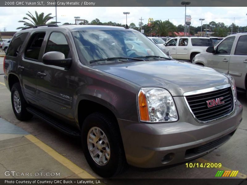 Steel Gray Metallic / Ebony 2008 GMC Yukon SLT