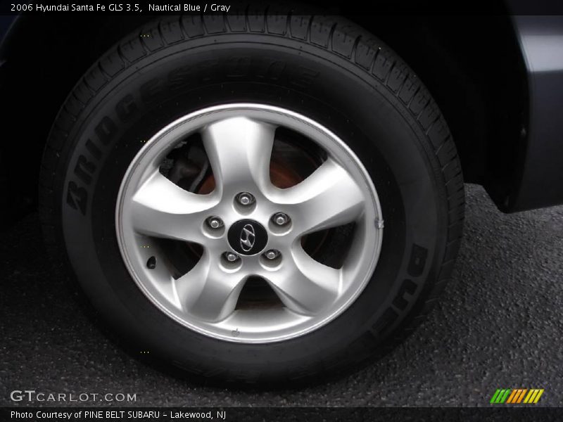 Nautical Blue / Gray 2006 Hyundai Santa Fe GLS 3.5
