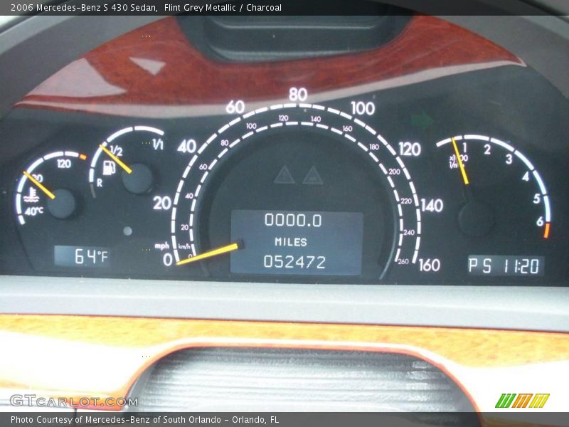 Flint Grey Metallic / Charcoal 2006 Mercedes-Benz S 430 Sedan
