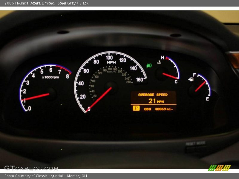 Steel Gray / Black 2006 Hyundai Azera Limited