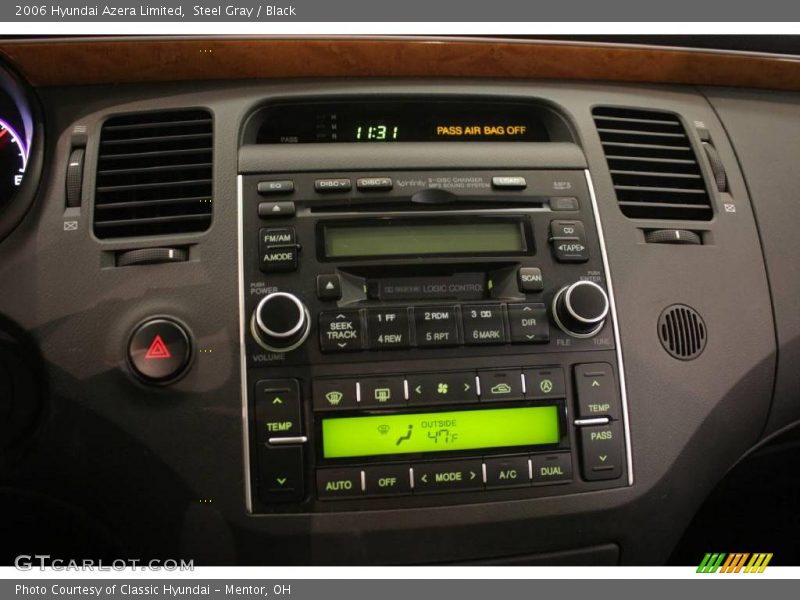Steel Gray / Black 2006 Hyundai Azera Limited