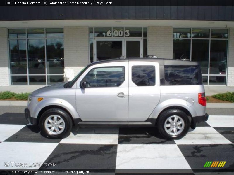 Alabaster Silver Metallic / Gray/Black 2008 Honda Element EX