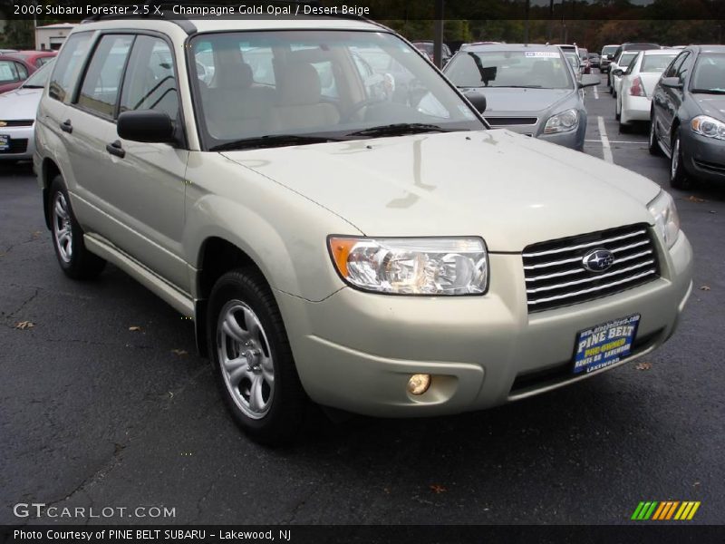 Champagne Gold Opal / Desert Beige 2006 Subaru Forester 2.5 X