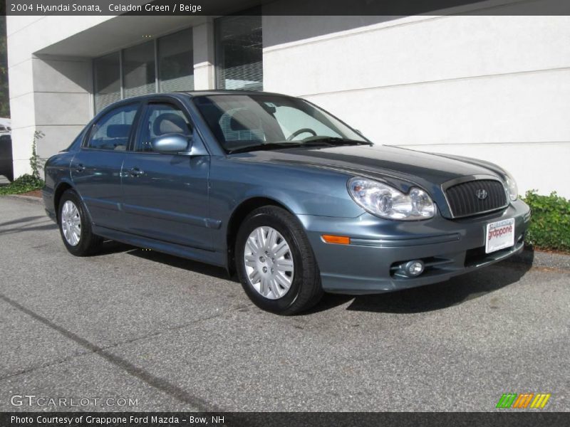 Celadon Green / Beige 2004 Hyundai Sonata