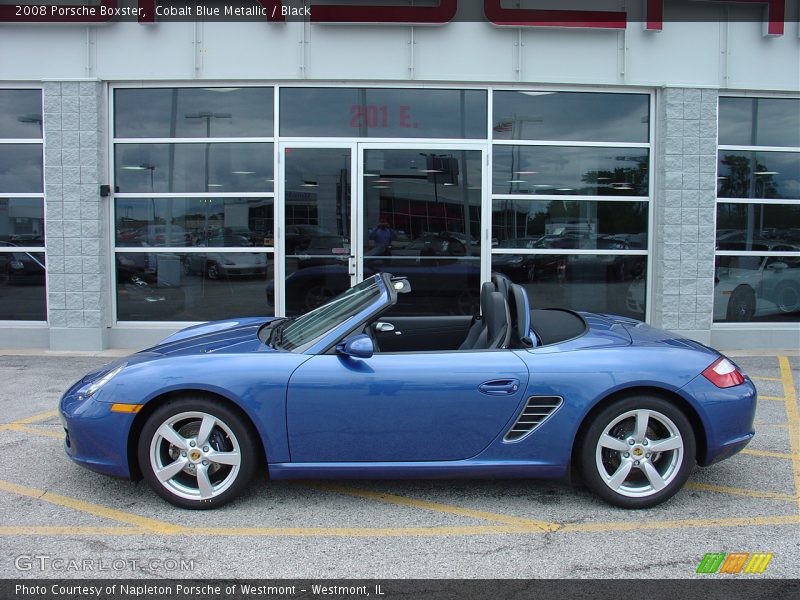 Cobalt Blue Metallic / Black 2008 Porsche Boxster