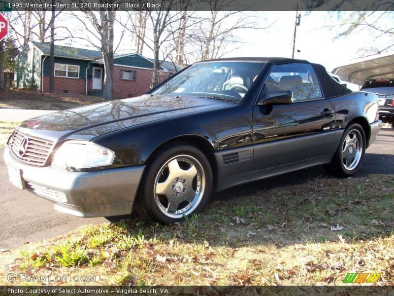 Black / Black 1995 Mercedes-Benz SL 320 Roadster