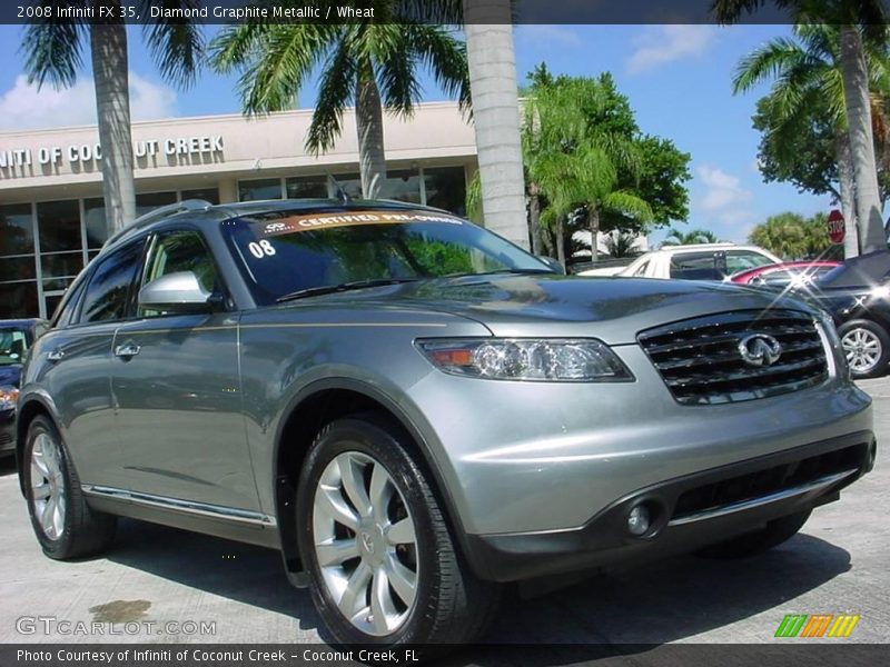 Diamond Graphite Metallic / Wheat 2008 Infiniti FX 35