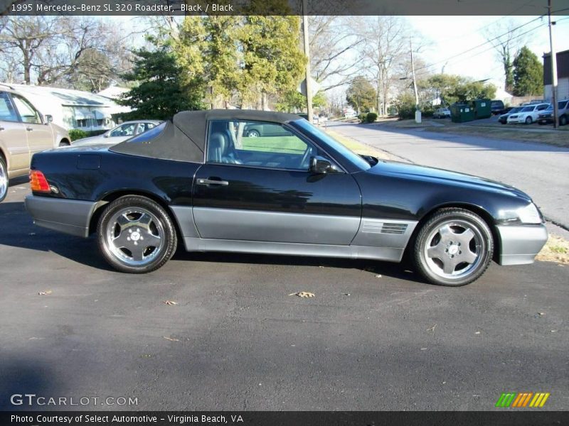 Black / Black 1995 Mercedes-Benz SL 320 Roadster