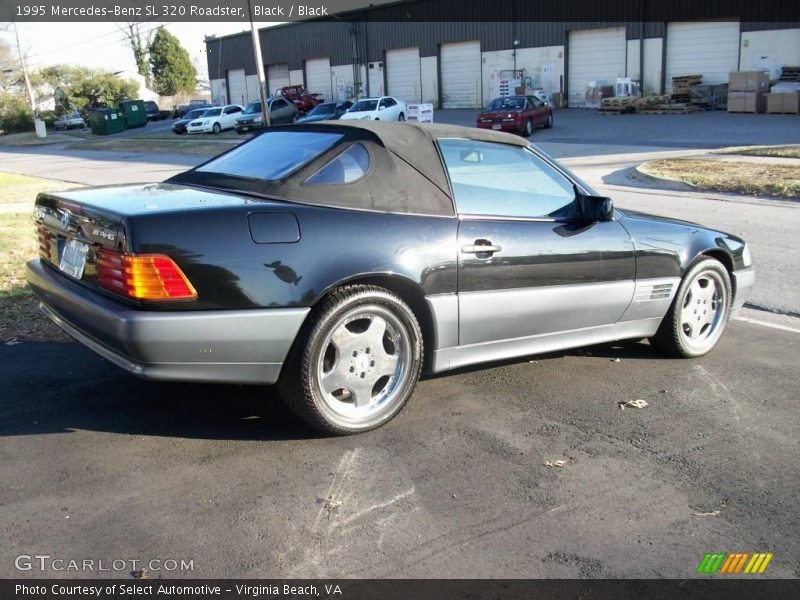 Black / Black 1995 Mercedes-Benz SL 320 Roadster