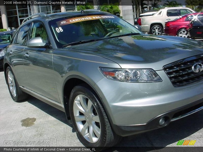Diamond Graphite Metallic / Wheat 2008 Infiniti FX 35