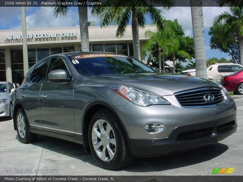 Platinum Graphite Gray / Graphite 2008 Infiniti EX 35