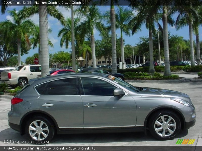 Platinum Graphite Gray / Graphite 2008 Infiniti EX 35