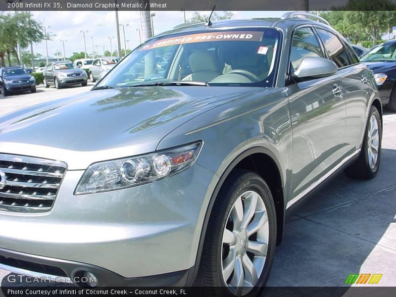 Diamond Graphite Metallic / Wheat 2008 Infiniti FX 35