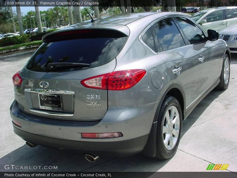 Platinum Graphite Gray / Graphite 2008 Infiniti EX 35