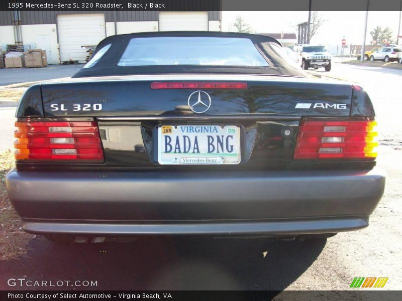 Black / Black 1995 Mercedes-Benz SL 320 Roadster