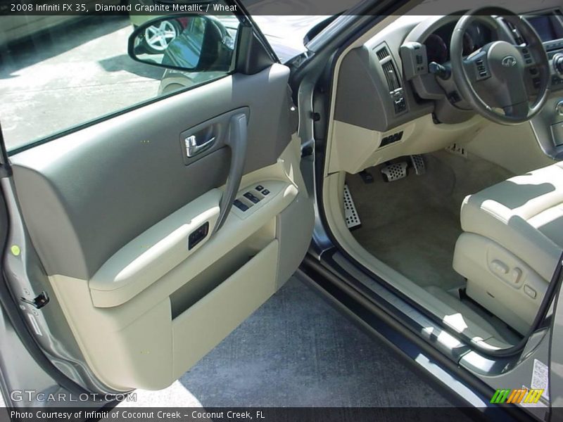 Diamond Graphite Metallic / Wheat 2008 Infiniti FX 35