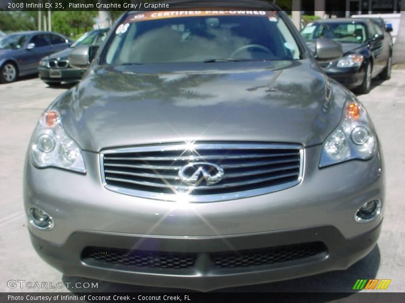 Platinum Graphite Gray / Graphite 2008 Infiniti EX 35