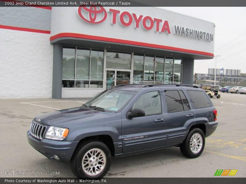 Steel Blue Pearlcoat / Taupe 2002 Jeep Grand Cherokee Limited 4x4