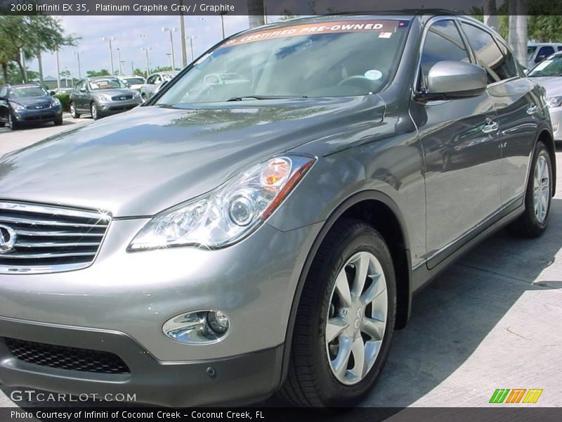 Platinum Graphite Gray / Graphite 2008 Infiniti EX 35