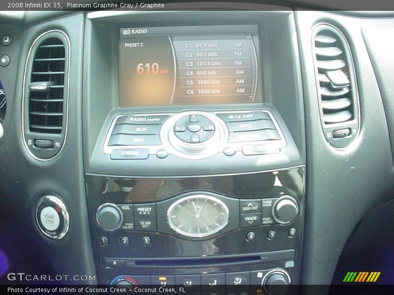 Platinum Graphite Gray / Graphite 2008 Infiniti EX 35