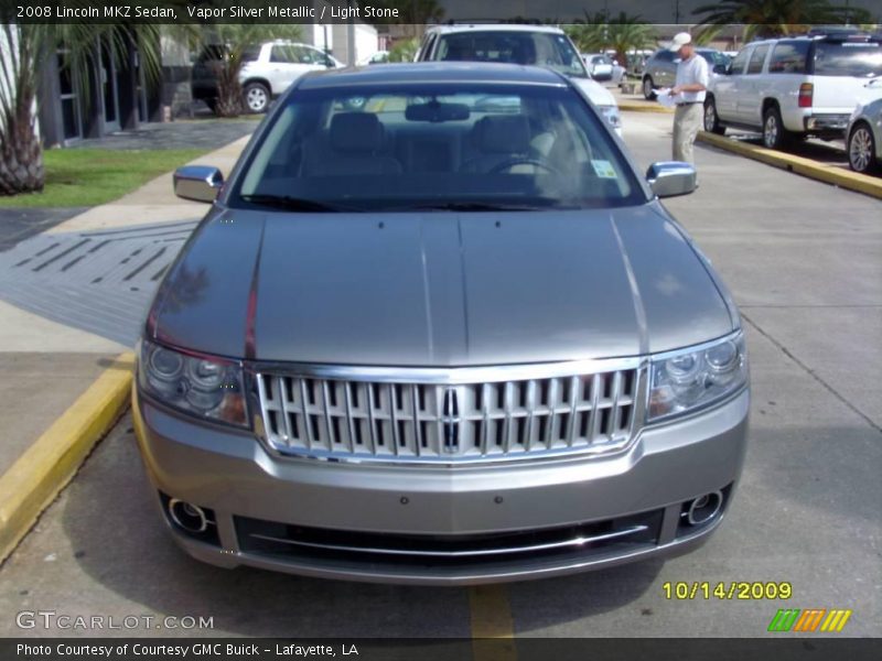 Vapor Silver Metallic / Light Stone 2008 Lincoln MKZ Sedan