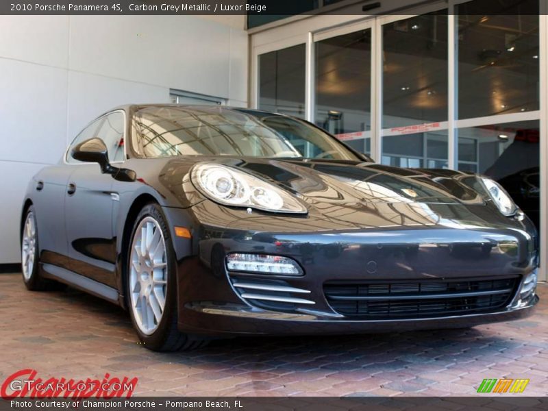 Carbon Grey Metallic / Luxor Beige 2010 Porsche Panamera 4S