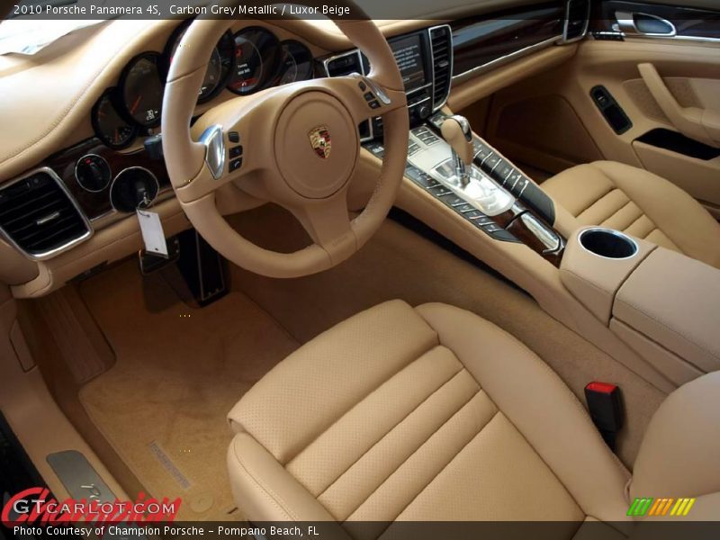 Carbon Grey Metallic / Luxor Beige 2010 Porsche Panamera 4S