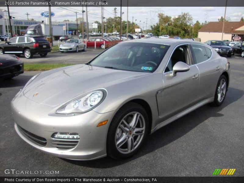 Platinum Silver Metallic / Black 2010 Porsche Panamera S