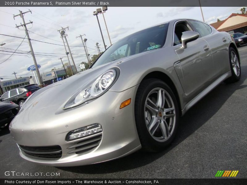 Platinum Silver Metallic / Black 2010 Porsche Panamera S
