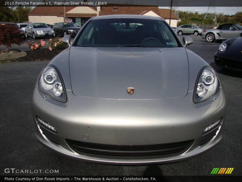 Platinum Silver Metallic / Black 2010 Porsche Panamera S