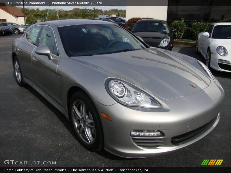 Platinum Silver Metallic / Black 2010 Porsche Panamera S