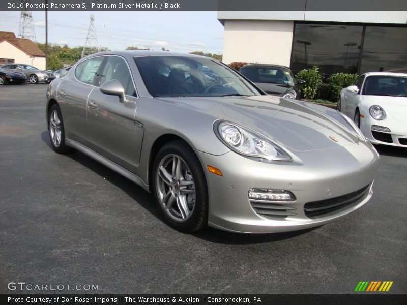 Platinum Silver Metallic / Black 2010 Porsche Panamera S