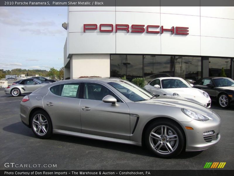 Platinum Silver Metallic / Black 2010 Porsche Panamera S