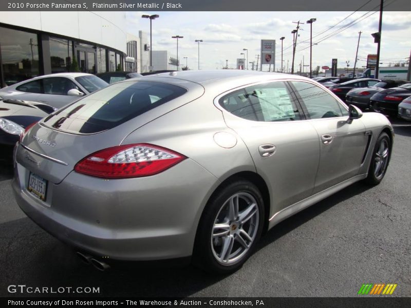 Platinum Silver Metallic / Black 2010 Porsche Panamera S