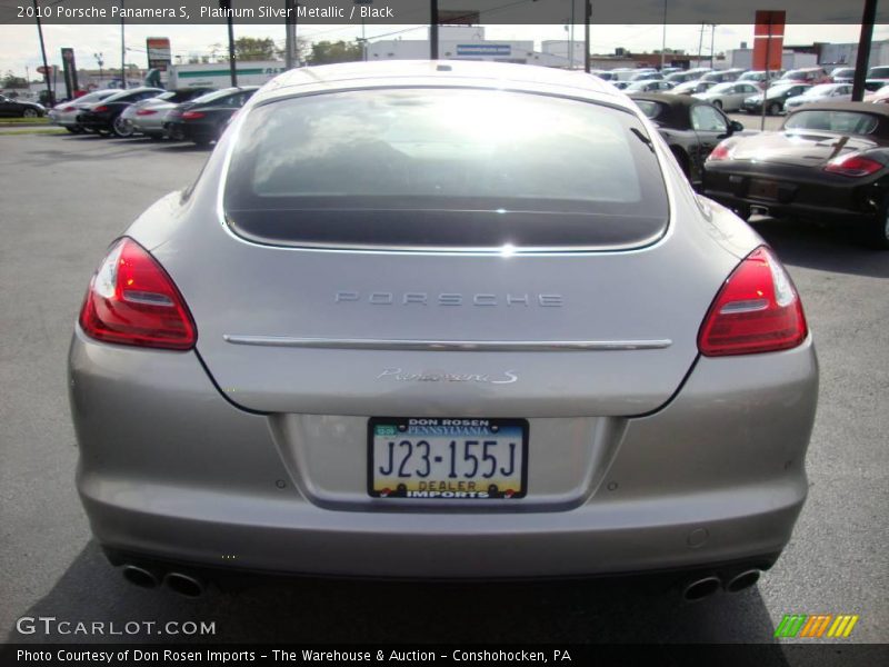 Platinum Silver Metallic / Black 2010 Porsche Panamera S