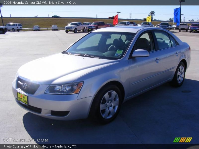 Bright Silver / Gray 2008 Hyundai Sonata GLS V6