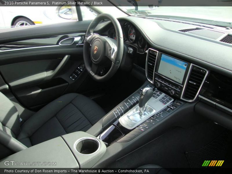 Platinum Silver Metallic / Black 2010 Porsche Panamera S