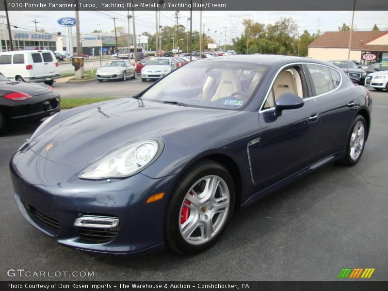 Yachting Blue Metallic / Yachting Blue/Cream 2010 Porsche Panamera Turbo
