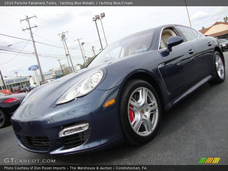 Yachting Blue Metallic / Yachting Blue/Cream 2010 Porsche Panamera Turbo