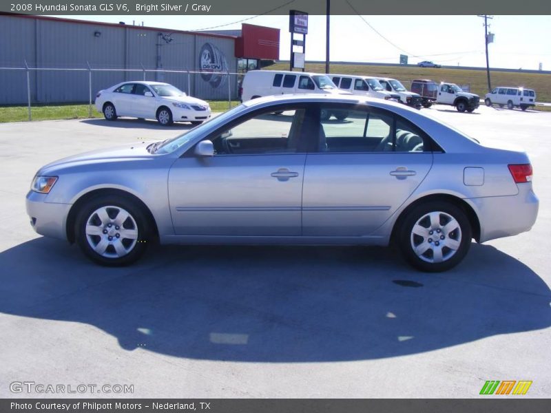 Bright Silver / Gray 2008 Hyundai Sonata GLS V6