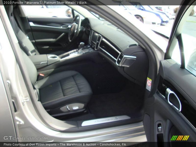 Platinum Silver Metallic / Black 2010 Porsche Panamera S