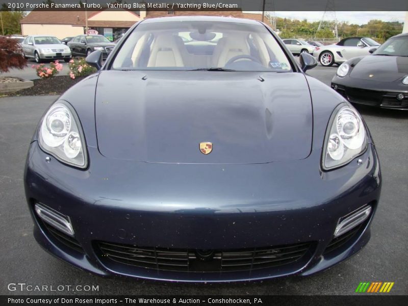 Yachting Blue Metallic / Yachting Blue/Cream 2010 Porsche Panamera Turbo