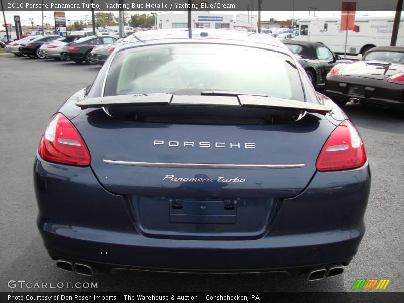 Yachting Blue Metallic / Yachting Blue/Cream 2010 Porsche Panamera Turbo