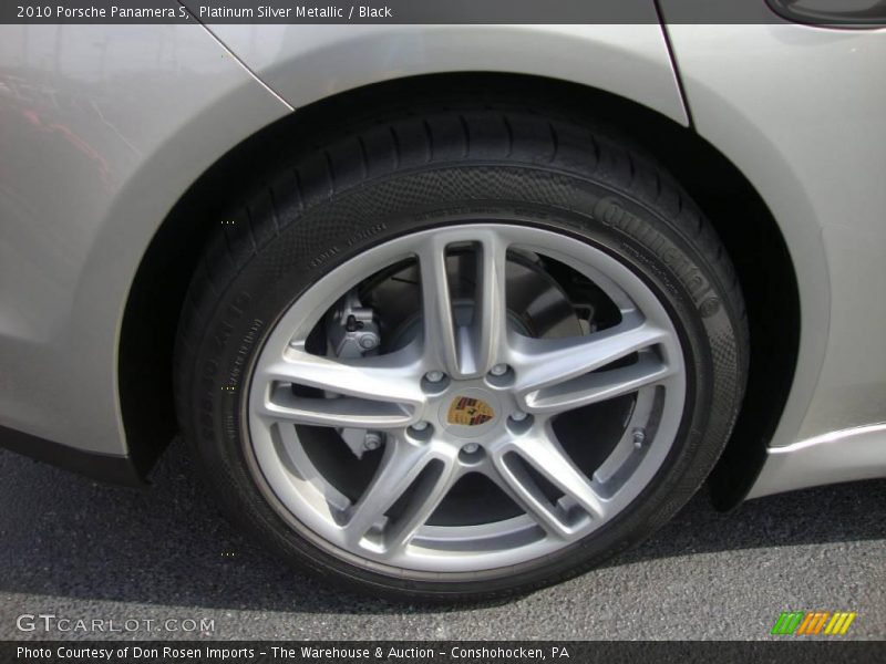 Platinum Silver Metallic / Black 2010 Porsche Panamera S